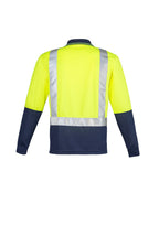 Syzmik Mens Hi Vis Spliced Polo - Long Sleeve Shoulder Taped ZH234