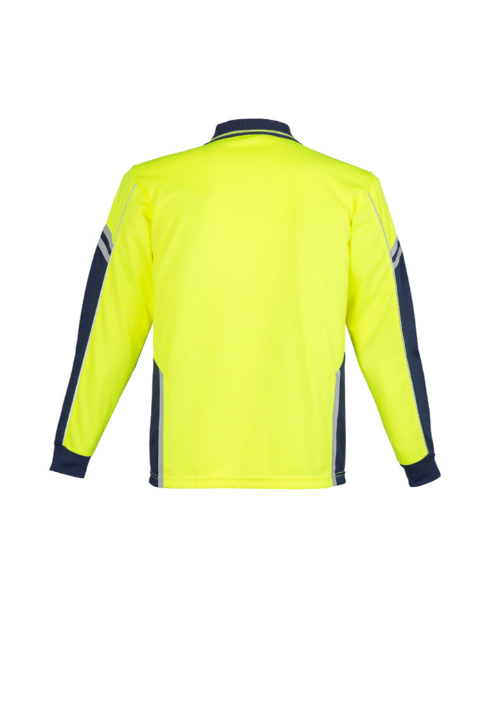 Syzmik Mens Hi Vis Squad L/S Polo ZH238
