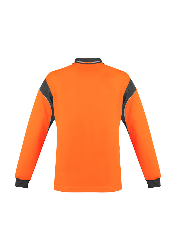 Syzmik Mens Hi Vis Aztec Polo - Long Sleeve ZH249