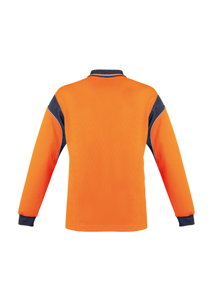 Syzmik Mens Hi Vis Aztec Polo - Long Sleeve ZH249
