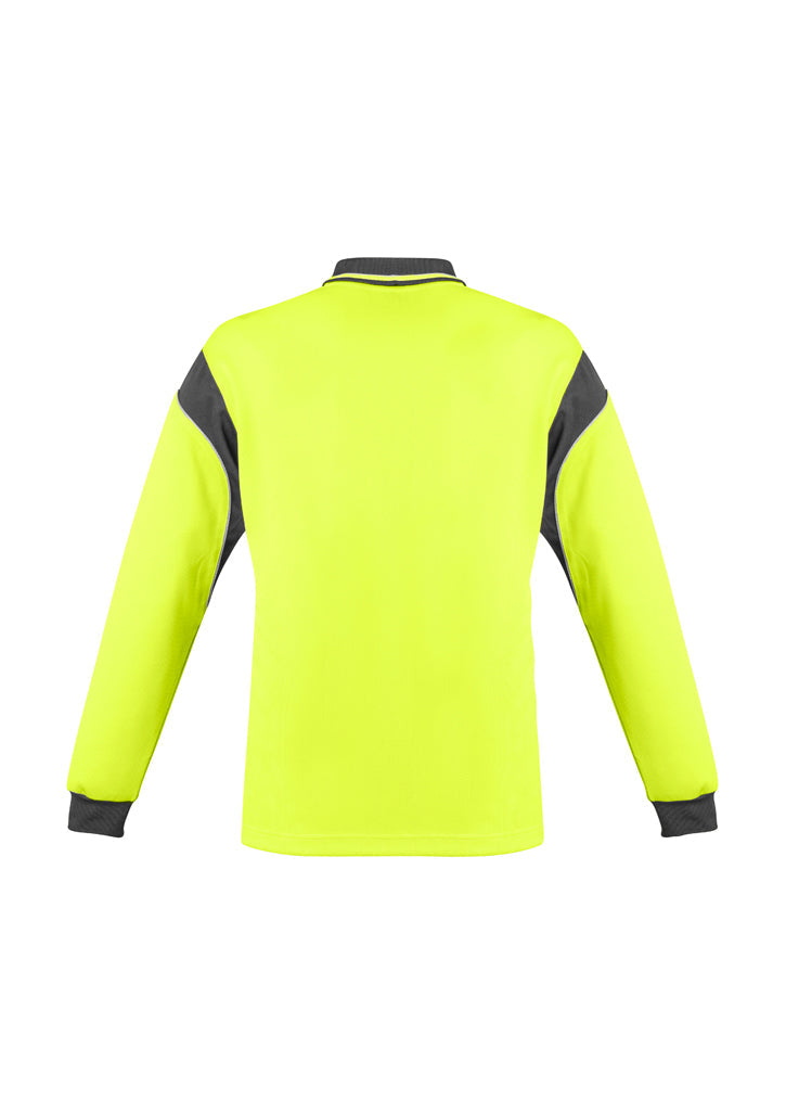 Syzmik Mens Hi Vis Aztec Polo - Long Sleeve ZH249