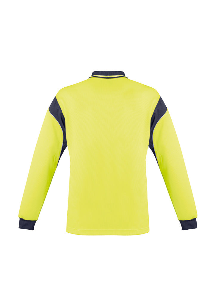 Syzmik Mens Hi Vis Aztec Polo - Long Sleeve ZH249