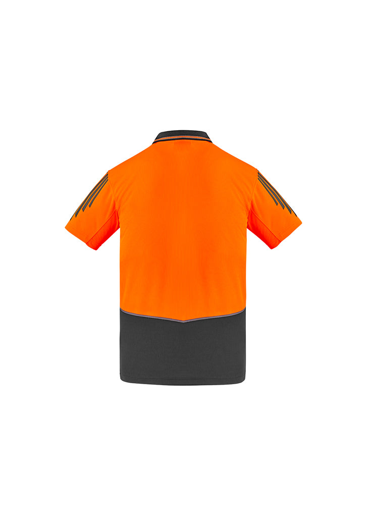 Syzmik Mens Hi Vis Flux Short sleeve Polo ZH315