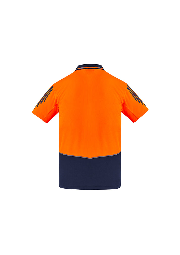 Syzmik Mens Hi Vis Flux Short sleeve Polo ZH315