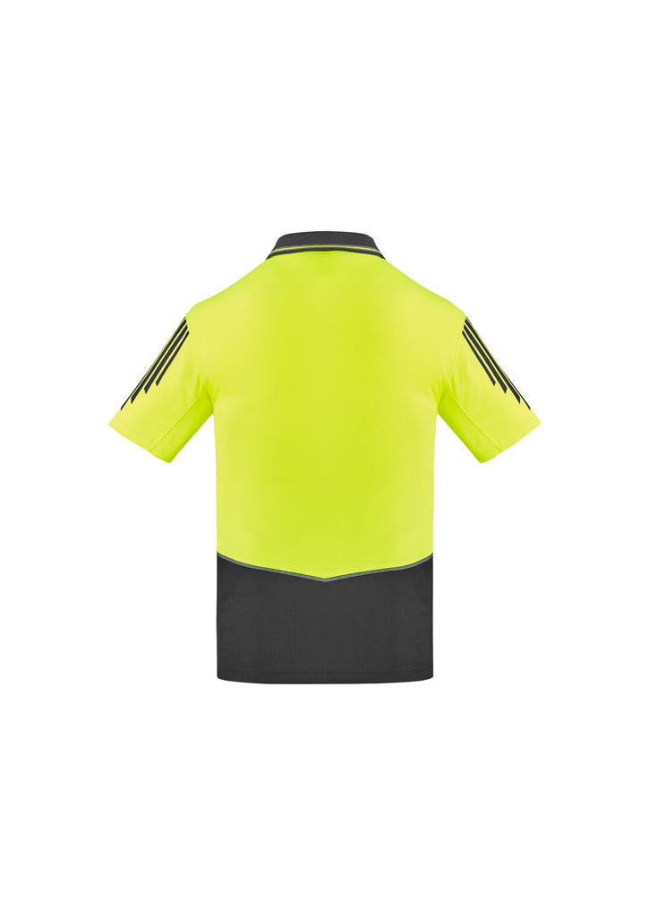Syzmik Mens Hi Vis Flux Short sleeve Polo ZH315