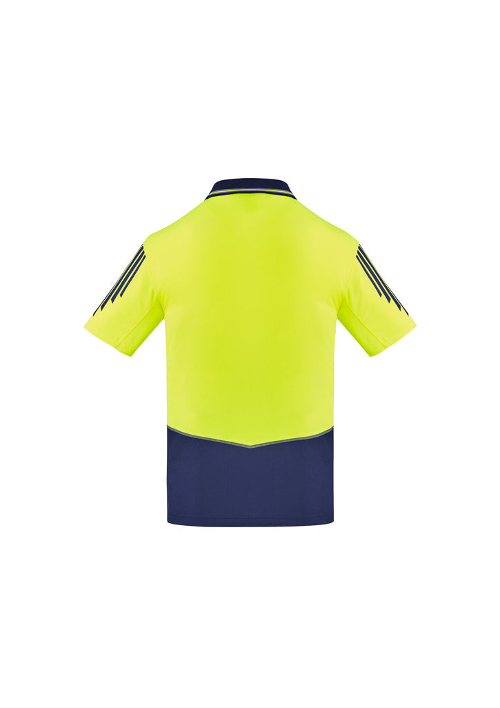 Syzmik Mens Hi Vis Flux Short sleeve Polo ZH315
