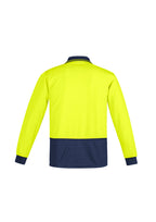 Syzmik Mens Comfort Back L/S Hi-Vis Polo ZH410