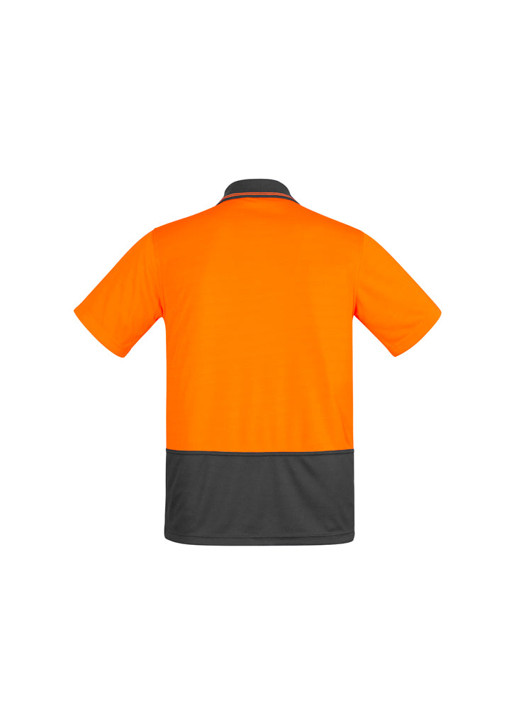 Syzmik Mens Comfort Back S/S Hi-Vis Polo ZH415