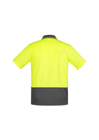 Syzmik Mens Comfort Back S/S Hi-Vis Polo ZH415