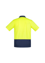 Syzmik Mens Comfort Back S/S Hi-Vis Polo ZH415