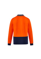 Syzmik Mens Hi Vis Cotton L/S Hi-Vis Polo ZH430