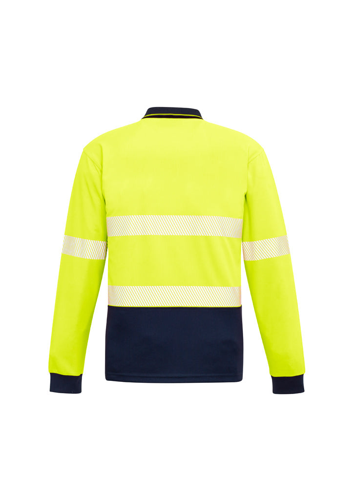 Syzmik Unisex Hi Vis Segmented L/S Polo - Hoop Taped ZH530
