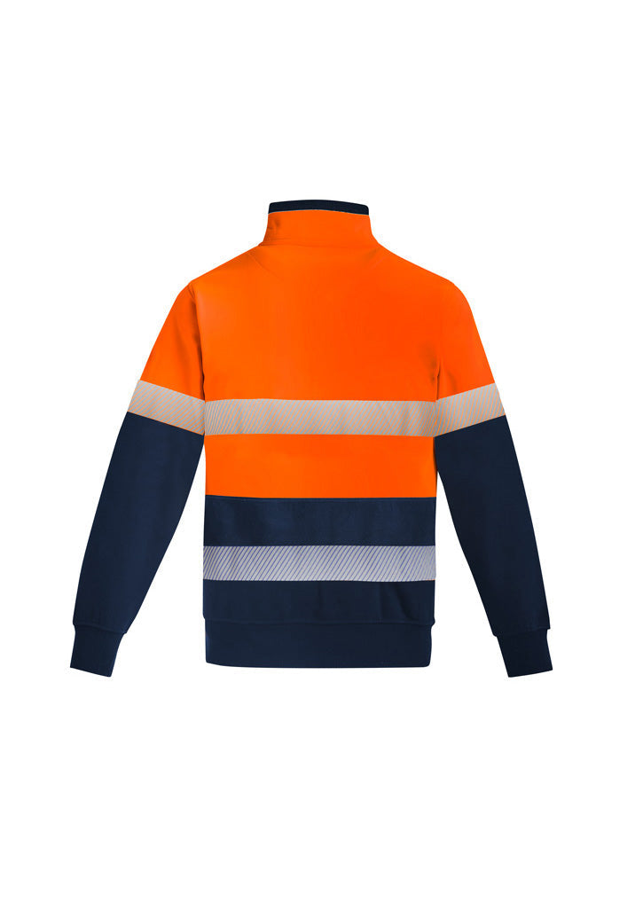 Syzmik Mens Orange Flame HRC 2 Hoop Taped 1/4 Zip Brushed Fleece ZT150