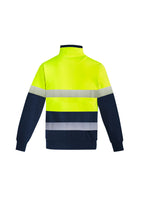 Syzmik Mens Orange Flame HRC 2 Hoop Taped 1/4 Zip Brushed Fleece ZT150