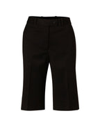 M9441 Women's Poly/Viscose Stretch Knee Length Flexi Waist Shorts