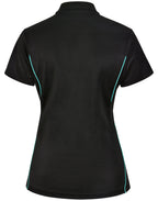 PS94 LADIES SUSTAINABLE POLY/COTTON CONTRAST SS POLO