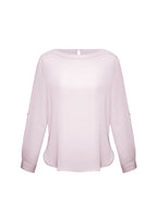 Ladies Madison Boatneck Blouse - S828LL