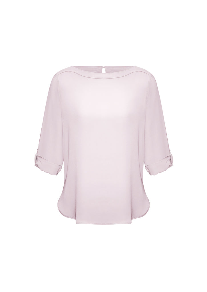 Ladies Madison Boatneck Blouse - S828LL