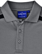 PS93 MENS SUSTAINABLE POLY/COTTON CONTRAST SS POLO
