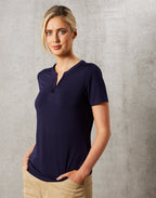 M8840 LADIES SHORT SLEEVE KNIT TOP SOFIA