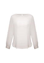 Ladies Madison Boatneck Blouse - S828LL
