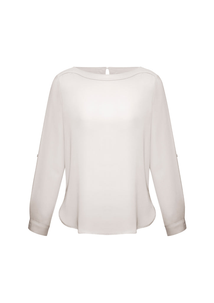 Ladies Madison Boatneck Blouse - S828LL