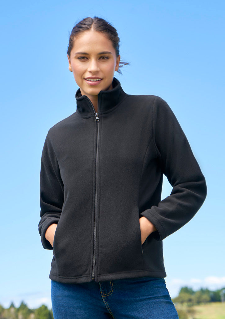 Ladies Plain Micro Fleece Jacket PF631