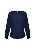 Ladies Madison Boatneck Blouse - S828LL