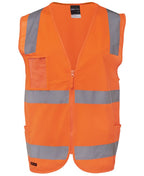JB's Wear Hi Vis (D+N) Zip Safety Vest 6DNSZ