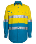 JB's Wear Hi Vis L/S (D+N) 150G Work Shirt 6DNWL