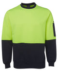 JB's Wear Hi Vis Fleecy Crew 6HVCN