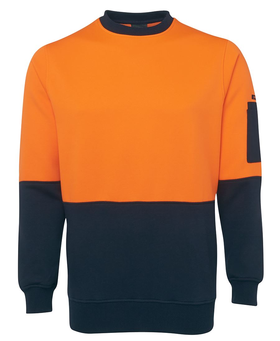 JB's Wear Hi Vis Fleecy Crew 6HVCN