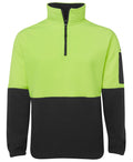 JB's Wear Hi Vis 1/2 Zip Polar Fleece 6HVPF