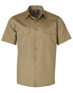 AIW WT03 Cotton Drill Short Sleeve Work Shirt