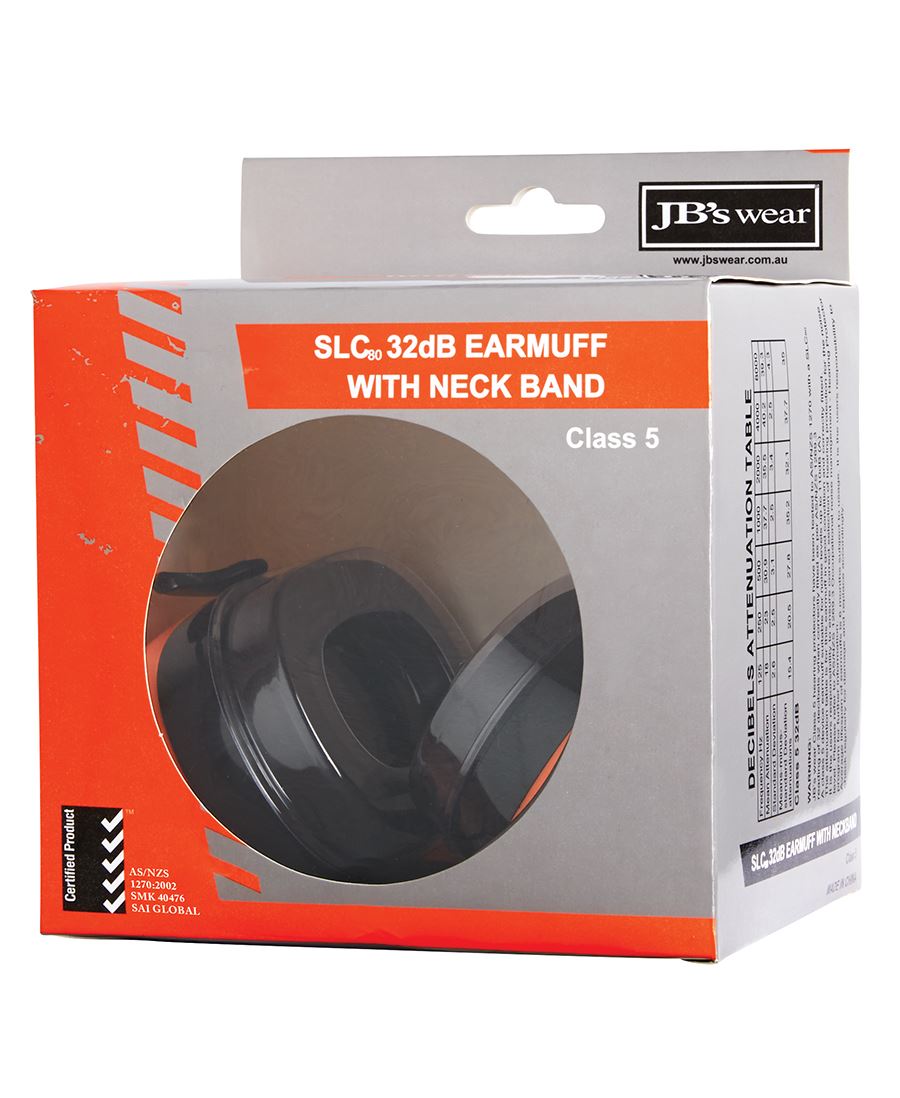 JB's Wear 32DB EAR MUFFS WITH NECK BAND 8M050