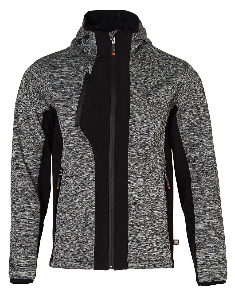 AIW JK49 LAMINATED FUNCTIONAL KNIT HOODIE