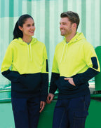 AIW SW38 HI-VIS TWO TONE FLEECY HOODIE UNISEX