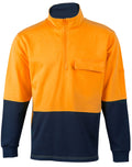 AIW SW47 HI-VIS TWO TONE COTTON FLEECY SWEAT
