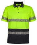 JB's Wear HI VIS S/S SEGMENTED TAPE POLO 6HSST