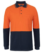 JB's Wear HI VIS L/S COTTON PIQUE TRAD POLO 6HVQL