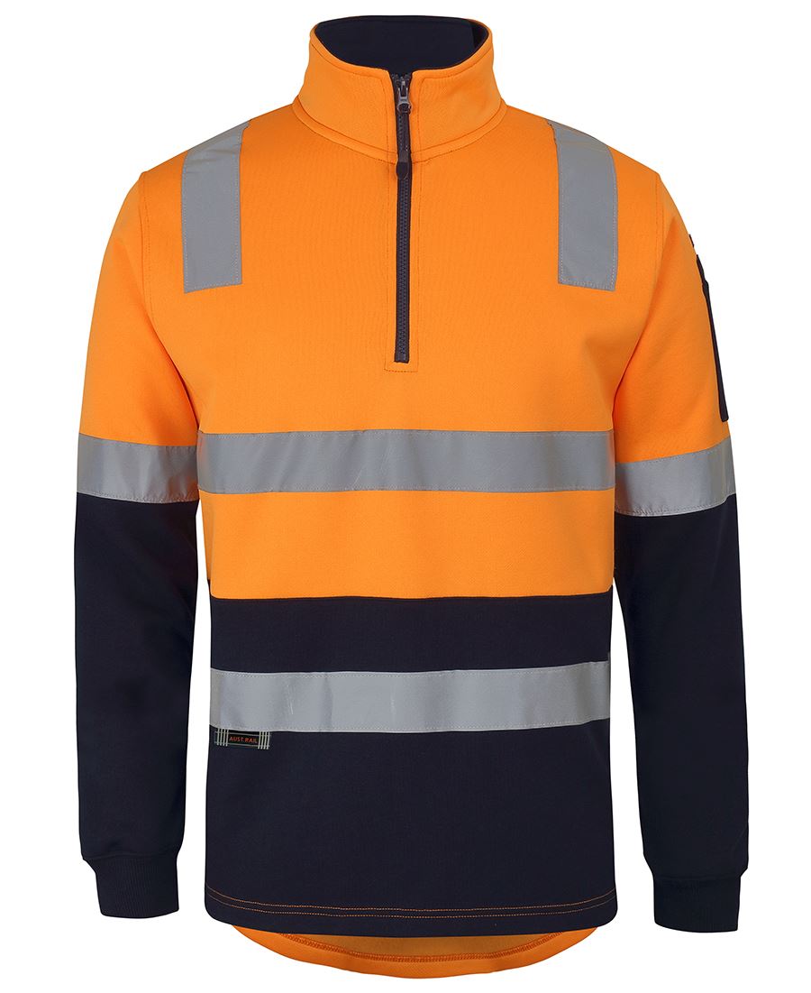 JB's Wear 1/2 ZIP AUST. RAIL (D+N) FLEECE SWEATER 6DARF