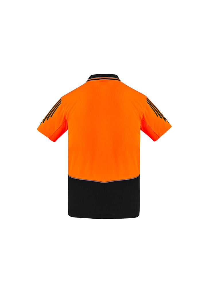 Syzmik Mens Hi Vis Flux Short sleeve Polo ZH315