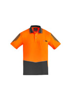 Syzmik Mens Hi Vis Flux Short sleeve Polo ZH315