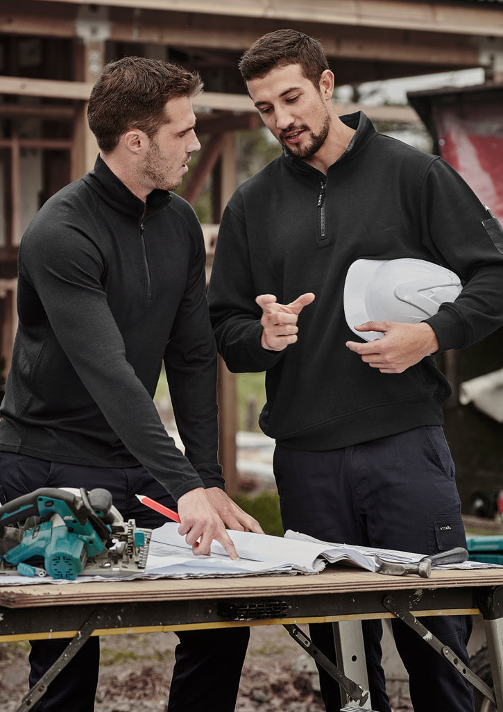 Syzmik Mens 1/4 Zip Brushed Fleece ZT366