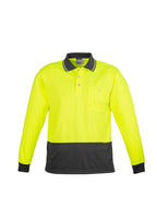 Syzmik Unisex Hi Vis Basic Spliced Polo - Long Sleeve ZH232