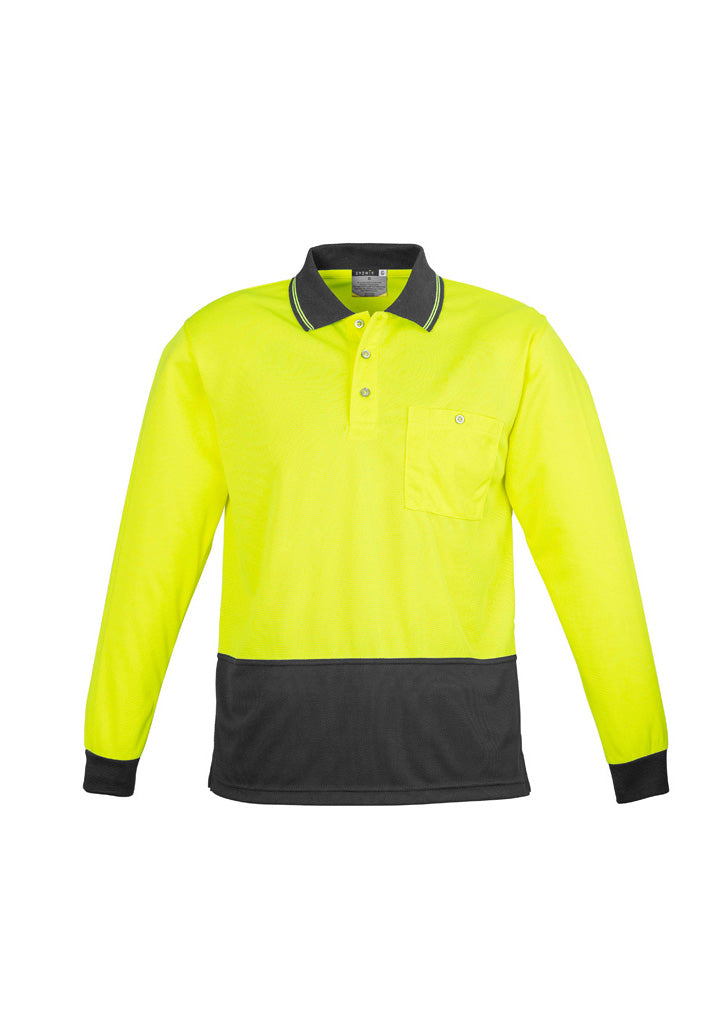 Syzmik Unisex Hi Vis Basic Spliced Polo - Long Sleeve ZH232
