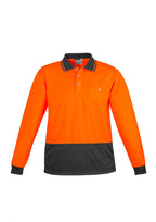 Syzmik Unisex Hi Vis Basic Spliced Polo - Long Sleeve ZH232