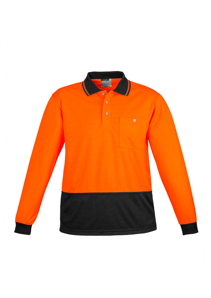 Syzmik Unisex Hi Vis Basic Spliced Polo - Long Sleeve ZH232