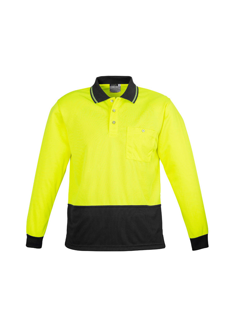 Syzmik Unisex Hi Vis Basic Spliced Polo - Long Sleeve ZH232