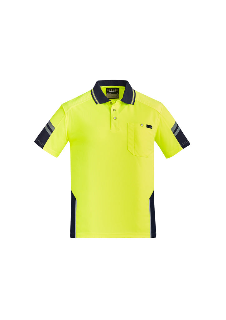 Syzmik Mens Reinforced Hi Vis Squad S/S Hi-Vis Polo ZH465